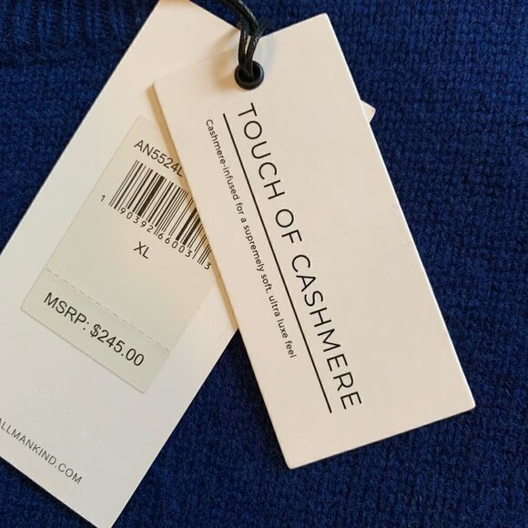NWT 7 For All Mankind cashmere sweater size XL - Picture 6 of 7